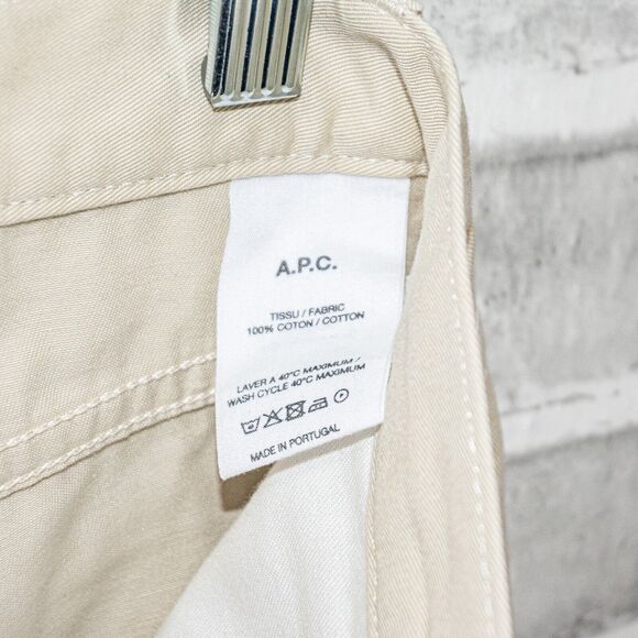 A.P.C. Men's Standard Jeans in light Beige Cotton Button Fly size 28 - Picture 11 of 11
